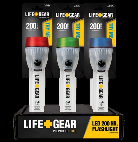 Life+Gear Glow LED Water Resistant Flash Light 200hrs (LG340)